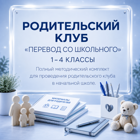 «Перевод со школьного» — готовая программа родительского клуба для 1–4 классов