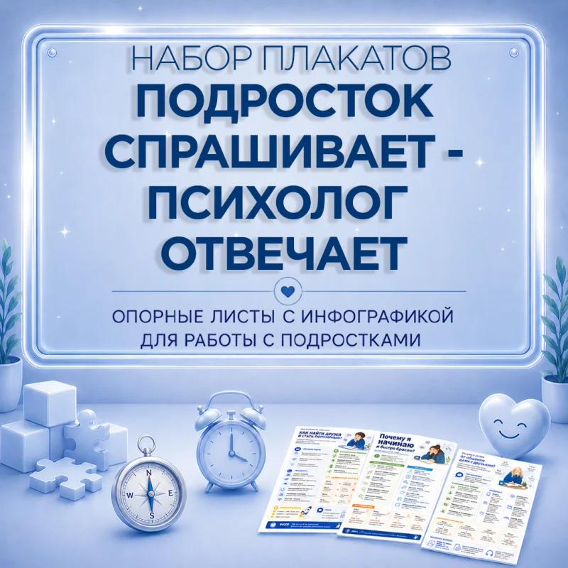 Подросток спрашивает - психолог отвечает. Готовый стенд для работы с подростками.