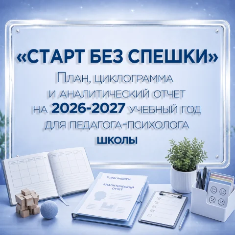 Годовой план, циклограмма и аналитический отчёт педагога-психолога школы на 2026–2027 учебный год