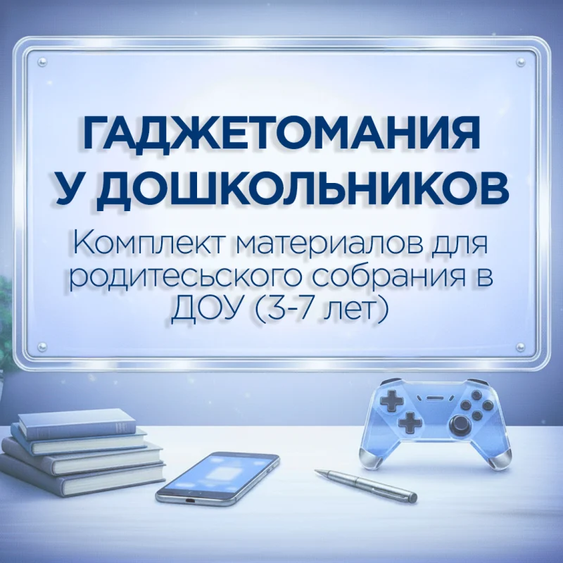 Комплект материалов "Гаджетомания в ДОУ"+ 1 кл. (3-7 лет)