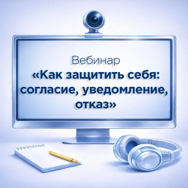 Вебинар "Как защитить себя: согласия, уведомления, отказы"
