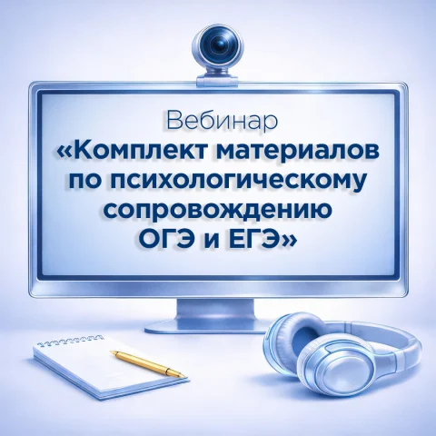 Комплект материалов по психологическому сопровождению ОГЭ и ЕГЭ + вебинар