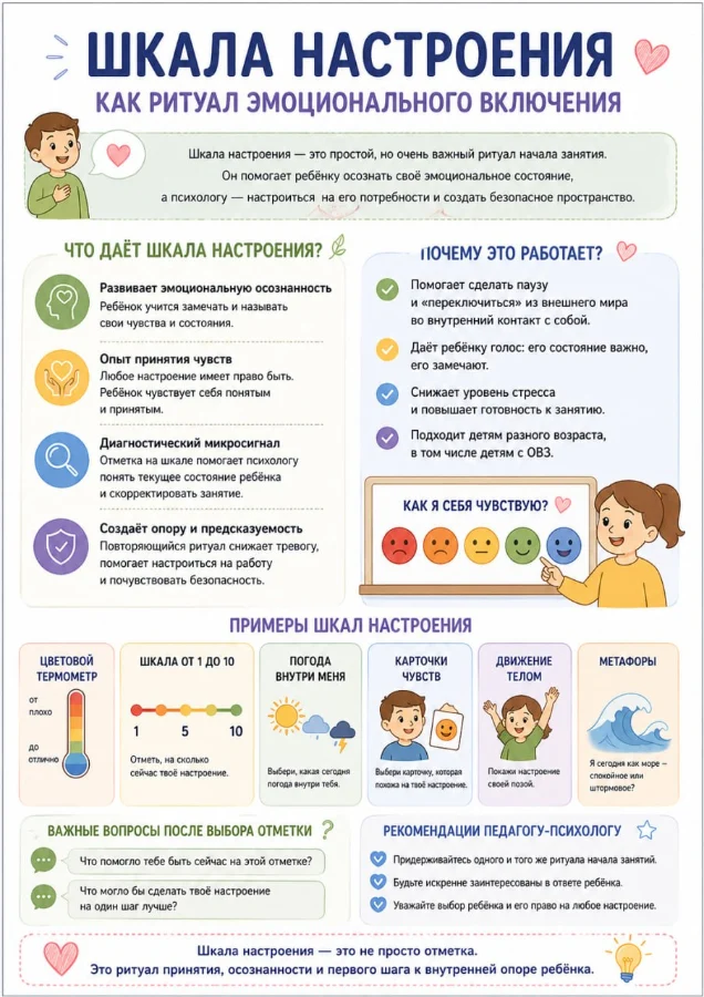 Шкала настроения как ритуал эмоционального включения