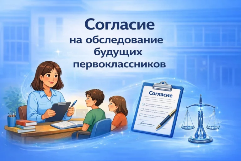 Согласие на обследование будущих первоклассников