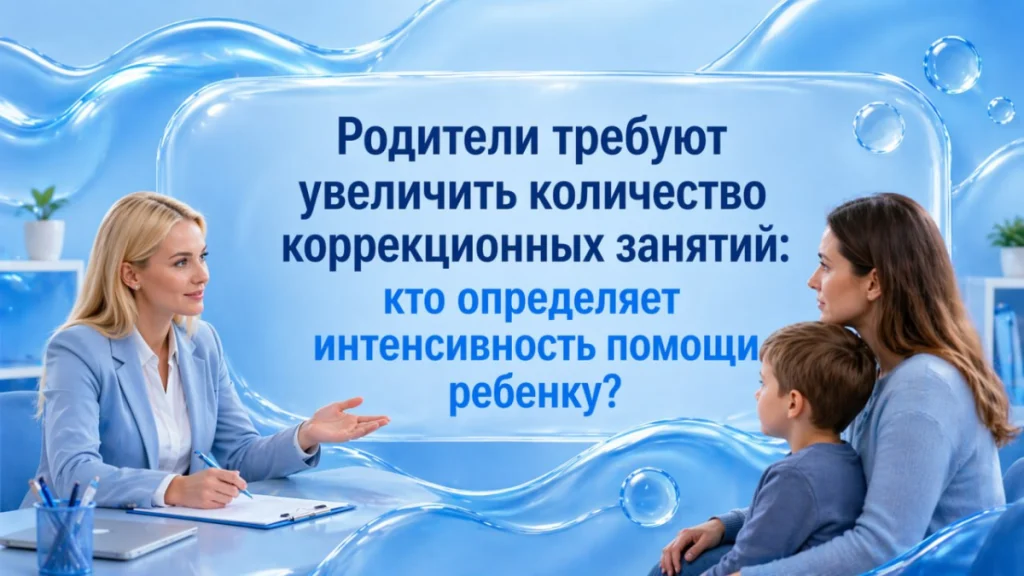 Родители требуют увеличить количество коррекционных занятий: кто определяет интенсивность помощи ребенку?