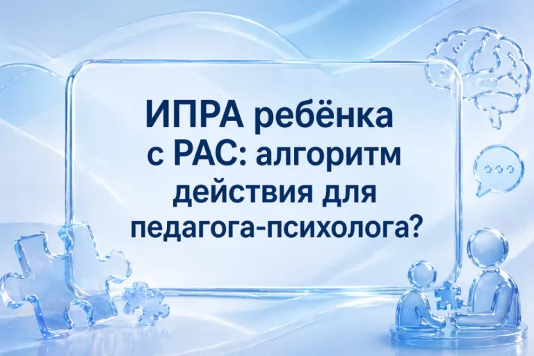 Принесли ИПРА на ребёнка с РАС.