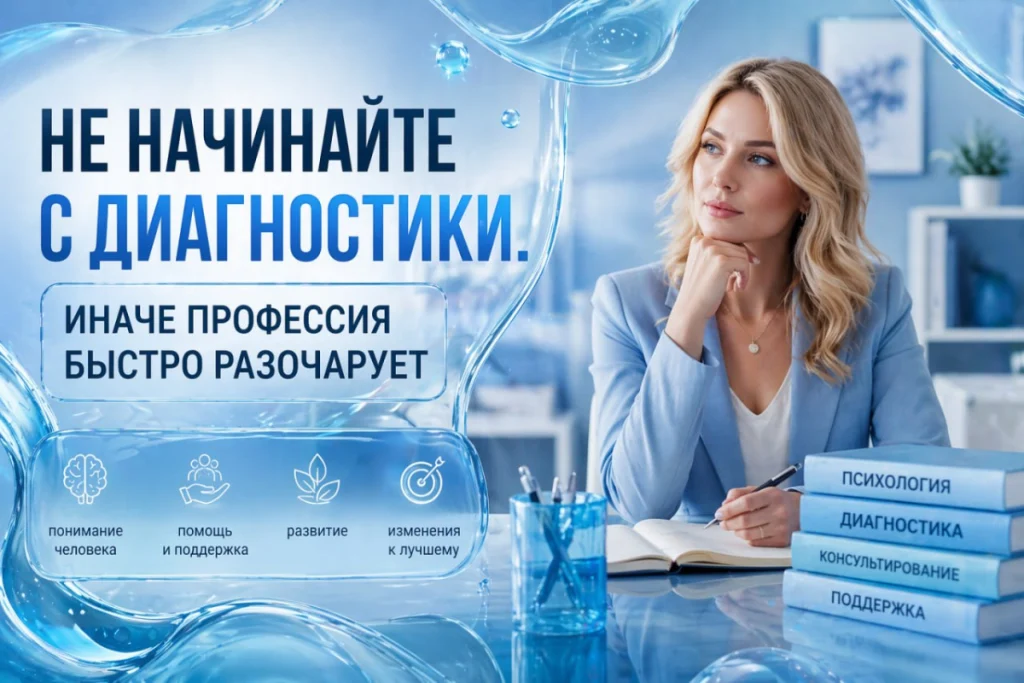 Не начинайте с диагностики. Иначе профессия быстро разочарует.