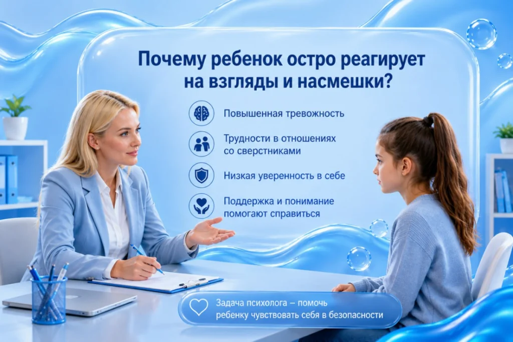 Ребёнок боится взглядов одноклассников: причины и помощь психолога