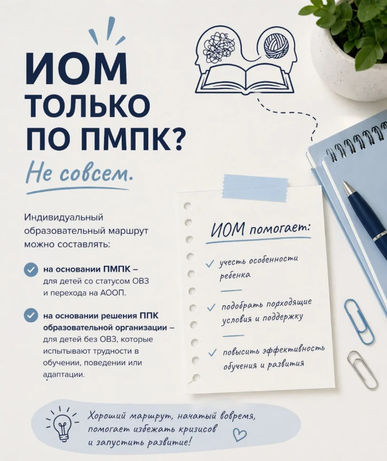 ИОМ только по ПМПК?