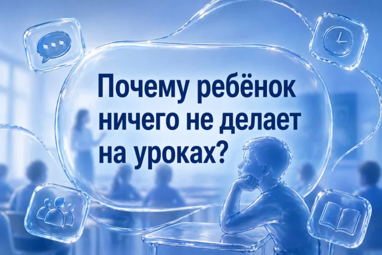 Почему ребёнок ничего не делает на уроках